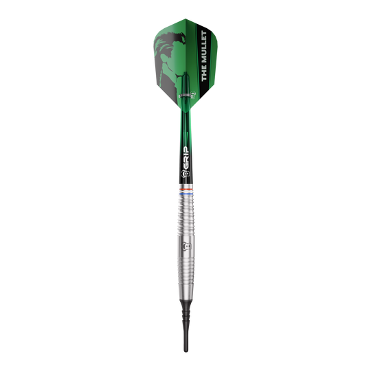 Freccette morbide Bulls Danny Jansen - 20 g Das Produkt Bulls Danny Jansen Softdarts - 20g ist auf dem Bild zu sehen. Die Aufnahme zeigt die spezifischen Details des Softdarts.