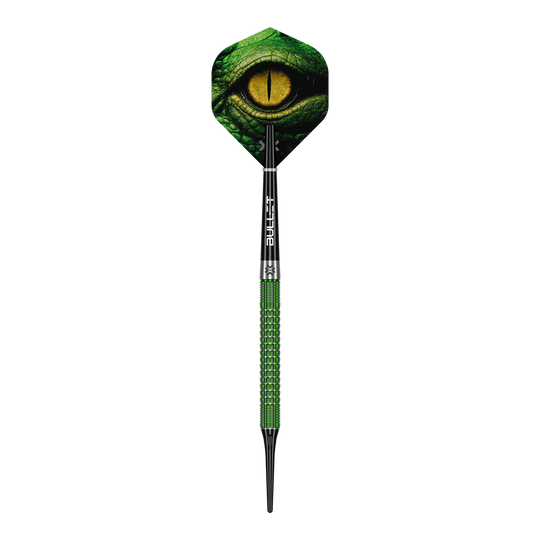 Bullet Gator Softdarts - 20 g Das Bild zeigt Bullet Gator Softdarts - 20g. Diese Softdarts sind für präzises Dartspiel konzipiert.