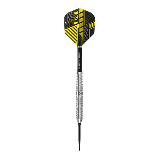 Freccette in acciaio a punta rapida parallela Harrows NX90 Abgebildet sind die Harrows NX90 Parallel Quick Point Steeldarts. Die Darts haben ein modernes Design und sind speziell für Präzision entwickelt.