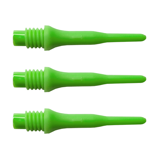 896_Bulls_Tefo_X_Softdart-Spitzen_100erPack_Gr-n_1 Abgebildet ist eine Packung Bulls Tefo X Dartspitzen mit 100 Stück. Diese Spitzen sind als Ersatz für Softdarts gedacht.