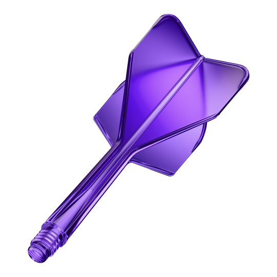 Sistema di alberi di volo GOAT A1R No6 - Viola neon Hier ist das GOAT A1R No6 Flight-Shaft-System in Neon Lila zu sehen. Gezeigt wird ein einzelner Dart-Schaft mit integriertem Flight.