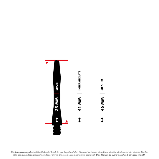 Aste in alluminio Winmau Astro - rosse