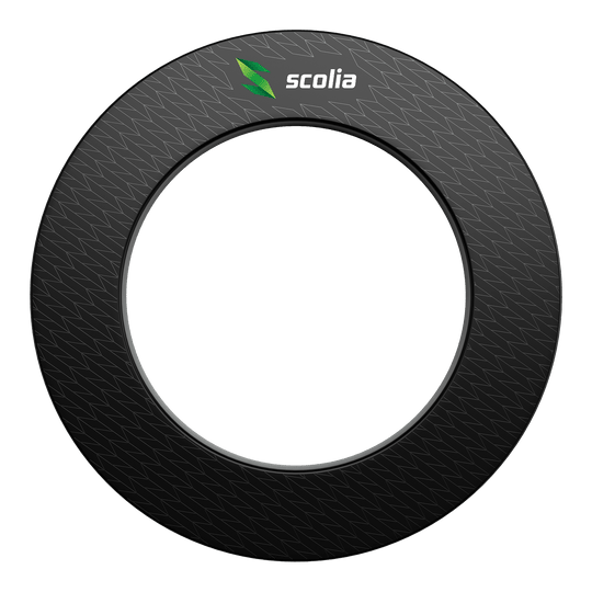 Cornice per bersaglio freccette firmata Scolia Das Bild zeigt das Produkt Scolia Signature Dartboard Surround. Es handelt sich um einen speziellen Schutzring für Dartscheiben.