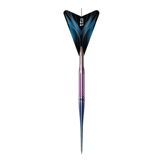 Caliburn TTD Complete Titanium T3 Rainbow Steeldarts - 7 g Caliburn TTD Complete Titanium T3 Rainbow Steeldarts - 7g. Abgebildet ist ein bunter Steeldartpfeil aus Titan, der speziell für Dartspieler entwickelt wurde.