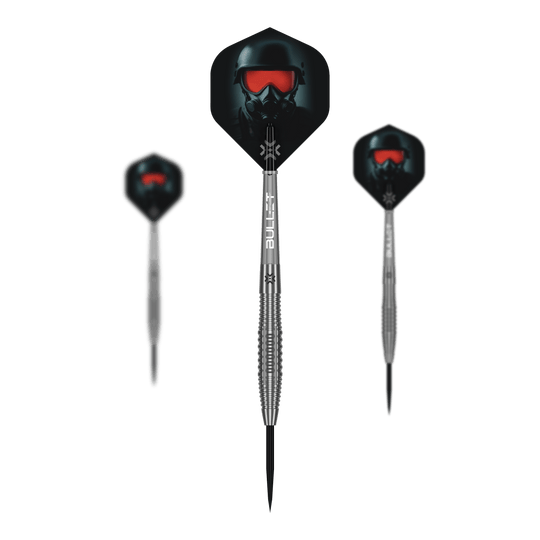 Freccette in acciaio Bullet Ranger Dieses Bild zeigt ein Set der Bullet Ranger Steeldarts. Das Produkt ist ideal für Dartspieler.