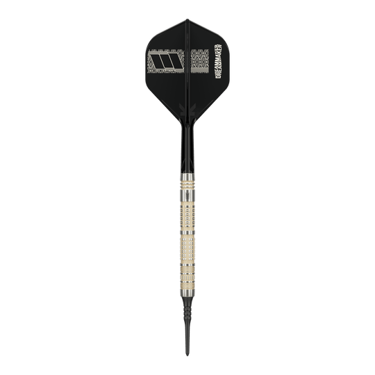 Freccette morbide Target Dimitri Van Den Bergh 95K - 19 g Hier ist das Produkt Target Dimitri Van Den Bergh 95K Softdarts - 19g abgebildet. Die Darts bieten eine hochwertige Verarbeitung und stilvolles Aussehen.