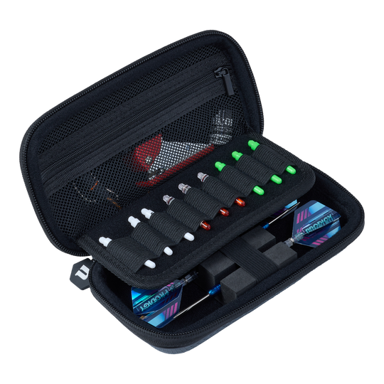 Custodia per freccette Unicorn Vanguard Small - Grigio Hier sieht man das Unicorn Vanguard Small Dartcase in der Farbe Grau. Das Etui ist ideal, um Darts und Zubehör zu verstauen.