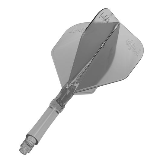 Alette L-Style L-Sytem - Nero trasparente Zu sehen sind die L-Style L-System Flights - Clear Black. Die Flights sind schwarz-transparent und für Darts geeignet.