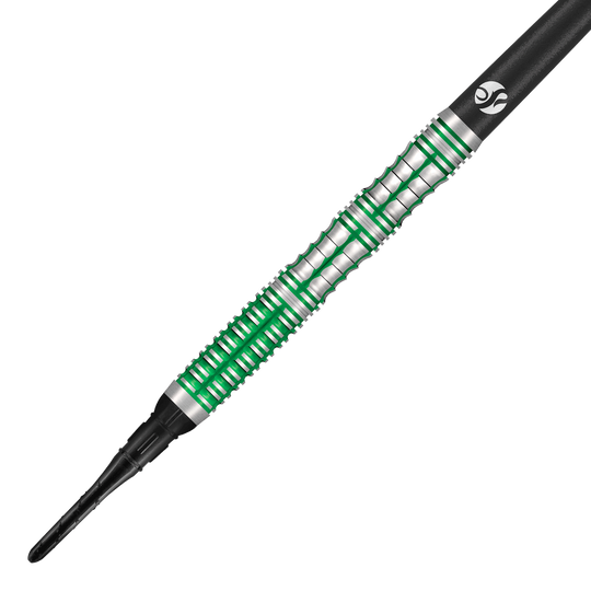 Freccette morbide Shot Alchemy Mythril - 20 g Das Foto zeigt die Shot Alchemy Mythril Softdarts - 20g von der Seite. Das Produkt ist klar zu erkennen.