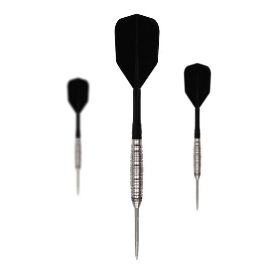 Freccette in acciaio Caliburn Wolfpack W5 - 22 g Zu sehen ist ein Set der Caliburn Wolfpack W5 Steeldarts - 22g. Das Set umfasst mehrere Steeldarts mit 22 Gramm Gewicht.