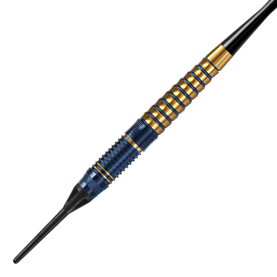 Freccette morbide in ottone premium Harrows Nox Harrows Nox Premium Brass Softdarts. Abgebildet sind hochwertige Softdarts aus Messing von Harrows.