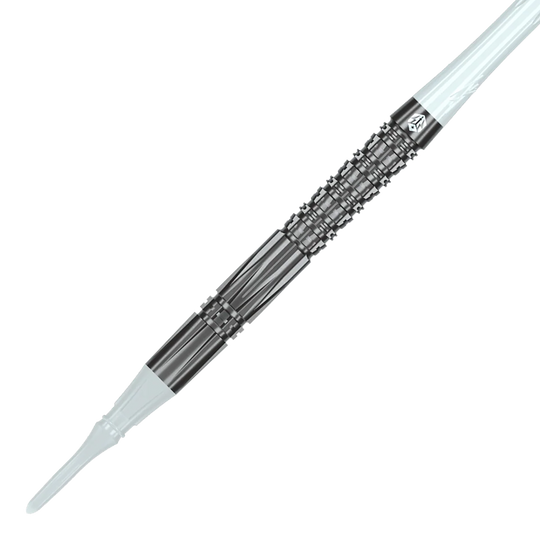 Freccette morbide Caliburn Prisma P2 - 20 g Hier sind die Caliburn Prisma P2 Softdarts - 20g zu sehen. Das Produkt wird als einzelnes Set abgebildet.