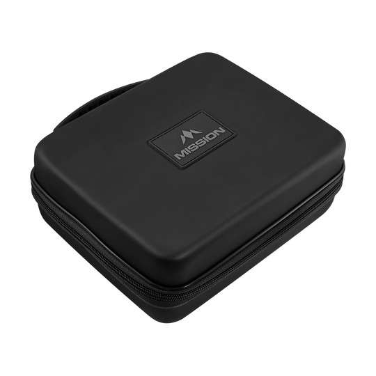 Portafoglio Mission Luxor Dart Ein schwarzes Dart-Wallet ist auf dem Bild zu sehen. Es handelt sich um das Modell Mission Luxor.