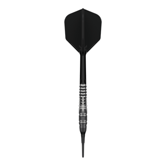 Freccette morbide Target Black Marque Blaze - 18 g Hier sieht man die Target Black Marque Blaze Softdarts - 18g. Sie sind speziell für den Softdart-Sport entwickelt.