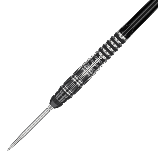 Dardi in acciaio Target Japan Black Marque Blaze Swiss Point - 23 g Das Foto zeigt die Target Japan Black Marque Blaze Swiss Point Steeldarts - 23g. Die Darts verfügen über spezielle Spitzen für optimale Leistung beim Spiel.