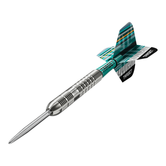 Freccette in acciaio Target Hydro 01 Swiss Point Das Produkt Target Hydro 01 Swiss Point Steeldarts wird auf diesem Bild gezeigt. Die Abbildung legt den Fokus auf die Besonderheiten der Darts.