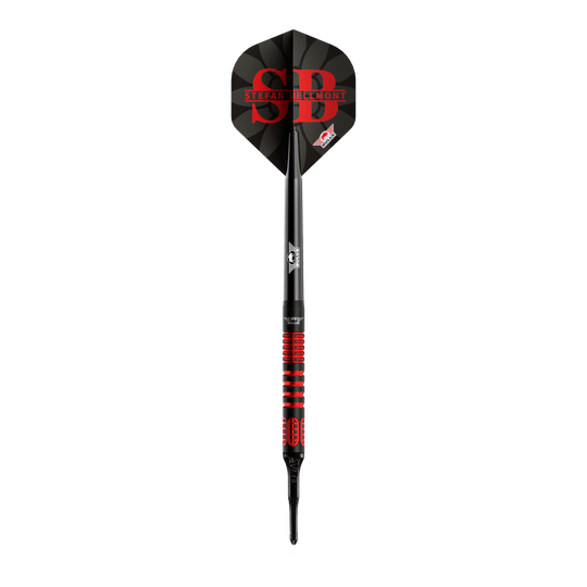 Bulls NL Stefan Bellmont 90 freccette morbide - 20 g Hier werden die Bulls NL Stefan Bellmont 90 Softdarts mit 20 Gramm präsentiert. Diese Darts sind perfekt für Softdartspieler.