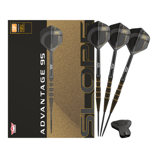Freccette in acciaio Bulls NL Advantage 95 Slope Convertible Point
