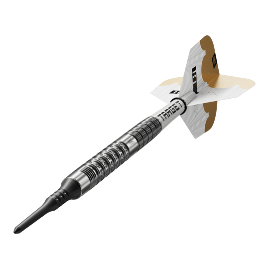 Target Redux 10 freccette morbide - 18 g Das Produkt Target Redux 10 Softdarts - 18g wird hier dargestellt. Die Softdarts sind silberfarben und wiegen 18 Gramm.