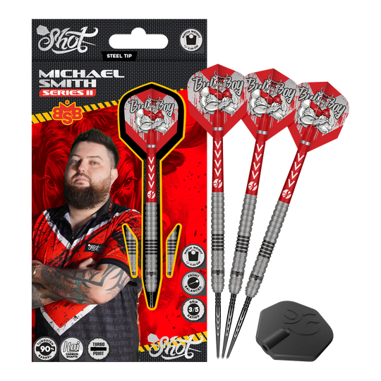 Freccette in acciaio Shot Michael Smith Serie 2 Turbo Point