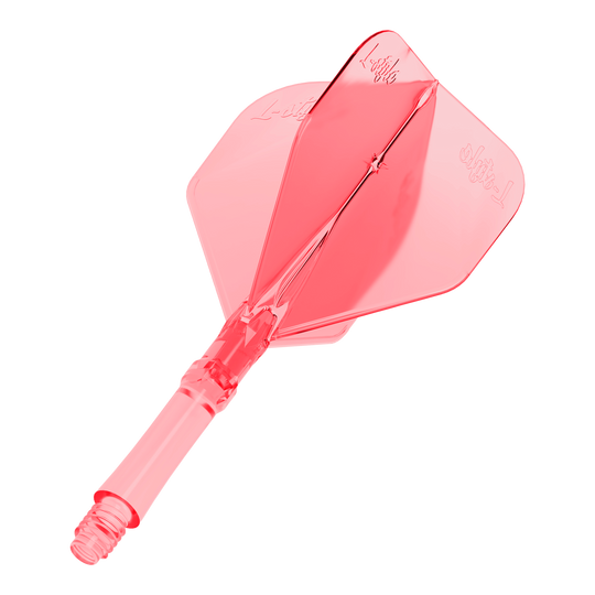 Alette L-Style L-Sytem - Rosso trasparente Zu sehen ist das Produkt L-Style L-Sytem Flights - Clear Red. Die roten, durchsichtigen Flights sind Zubehör für Dartpfeile.