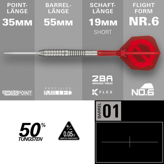 Freccette in acciaio Swiss Points Target Group O 01 Freccette in acciaio Swiss Points Target Group O 01