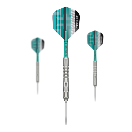 Freccette in acciaio Target Hydro 01 Swiss Point Abgebildet ist das Set der Target Hydro 01 Swiss Point Steeldarts. Das Set enthält mehrere hochwertige Darts für anspruchsvolle Spieler.