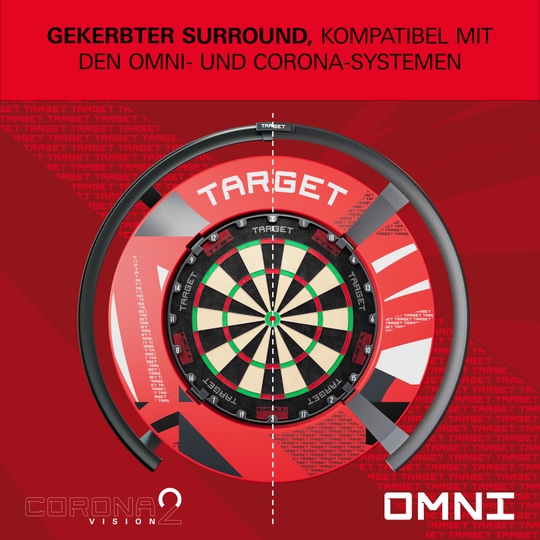 Target per freccette con motivo a tacche