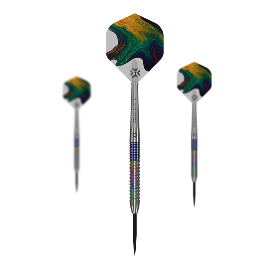 freccette in acciaio Bullet Diesel V2 Die Bullet Diesel V2 Steel Darts sind auf diesem Bild zu sehen. Es handelt sich um hochwertige Steeldarts für präzises Dartspiel.