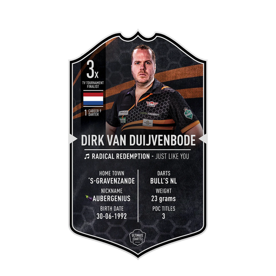 Carta freccette Ultimate - Dirk Van Duijvenbode 
