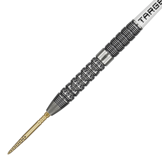 Gezeigt werden die Target Redux 01 Swiss Point Steeldarts. Diese Darts sind bekannt für ihre innovative Technologie.