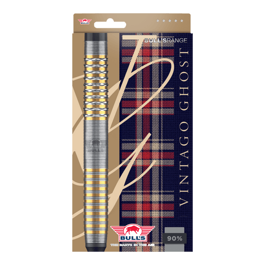 Zu sehen sind die Bulls NL Vintago Ghost Softdarts - 20g. Die Darts bieten eine gute Balance und Griffigkeit.