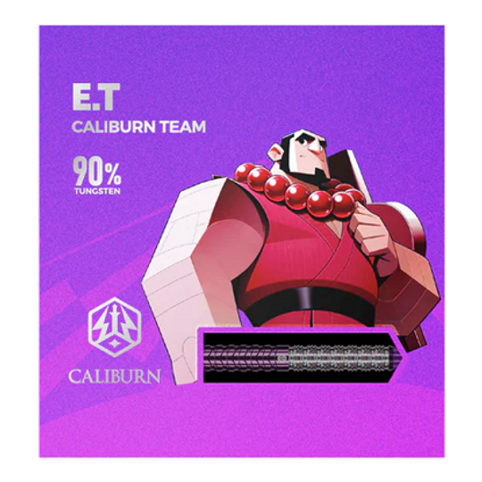 freccette in acciaio Caliburn Awakening ET Hier sind die Caliburn Awakening E.T. Steeldarts abgebildet. Die Steeldarts werden detailliert dargestellt.