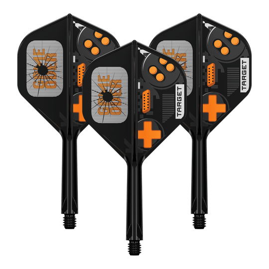 Voli standard Target K-Flex Game Over No2 Ein Set Target K-Flex GameOver No2 Standard Flights, 26 mm. Die Abbildung zeigt die Flights in sortierter Form.