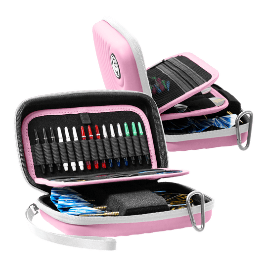 Custodia per freccette Bulls Orbis XL - Rosa Abgebildet ist das Bulls Orbis XL Dartcase in der Farbe Pink. Es bietet viel Platz für Dartzubehör.