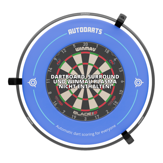 Sistema di punteggio automatico Autodarts Vantage Das Bild zeigt das Autodarts Vantage Auto-Scoring-System. Das Produkt ist nicht näher beschrieben.