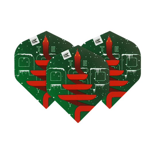 WF-2_Target_Merry_Christmas_Flights_Nathan_Aspinall_1GLyEdOe6OTql5 Target Merry Christmas Flights Nathan Aspinall mit saisonalen Elementen. Die Flights sind symmetrisch angeordnet.