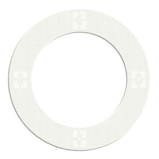 McDart Precision Nano Dartboard Surround Das Bild zeigt einen Artikel mit dem Namen MSF-K2_McDart_Precision_Nano_Dartboard_Surround_Wei_2. Es handelt sich vermutlich um einen weißen Dartboard-Surround von McDart.