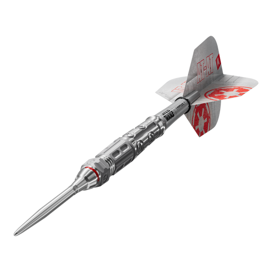 Dardi in acciaio Swiss Point a punta, bersaglio Star Wars AT-AT Das Produkt ist die Target Star Wars AT-AT Swiss Point Steeldarts. Diese Steeldarts überzeugen durch ein Star Wars Design mit AT-AT-Motiv.