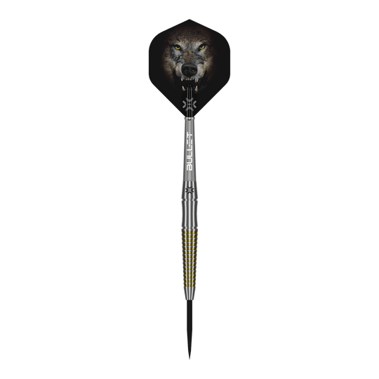 Freccette in acciaio Bullet Fang Hier sieht man die Bullet Fang Steeldarts aus einer anderen Perspektive. Die Details der Darts sind gut erkennbar.