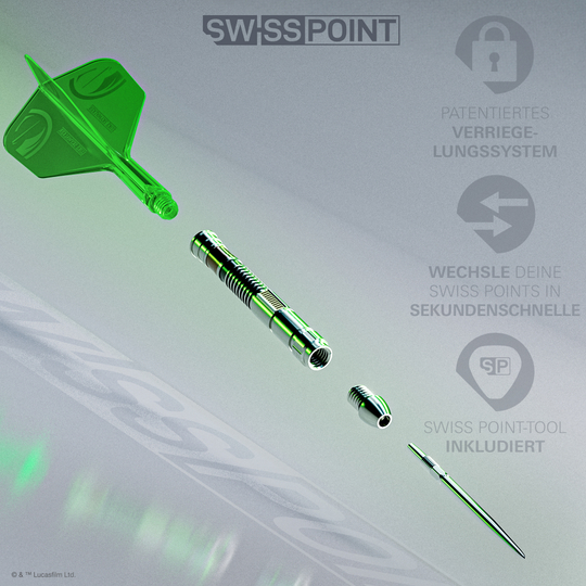 Target Star Wars Luke Skywalker Jedi Knight Lightsaber Limited First Edition Darts - 24 g Hier ist das Produkt Target Star Wars Luke Skywalker The Jedi Knight Light Saber Limited Edition Steeldarts - 24g zu sehen. Die Darts sind eine Sonderedition und haben ein Star Wars-Design.