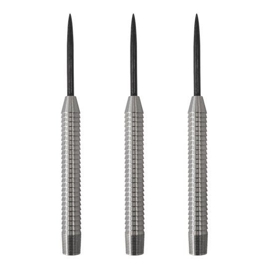 Freccette McDart Shark 3 con fusto in acciaio - 22 g Abgebildet ist das Set McDart Shark 3 Steeldart-Barrels - 22g. Die Steeldart-Barrels werden als Set dargestellt.