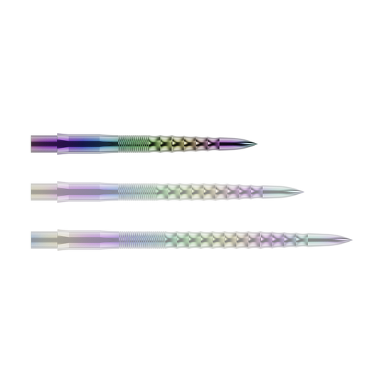 Punte per freccette Mission Caliburn EVO - Ripple - Corallo Abgebildet ist die Mission Caliburn EVO Dartspitze - Ripple - Coral - X 2977. Die Spitze ist mit einer auffälligen Wellenform versehen.
