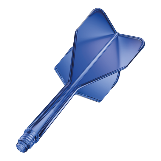 Sistema di alberi di volo GOAT A1R No6 - Blu Das Bild zeigt das Produkt "GOAT A1R No6 Flight-Shaft-System" in Blau. Es handelt sich um einen einteiligen Flight-Shaft für Darts.