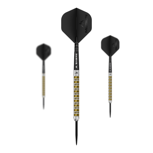 Missione Kinsuji Steeldarts Mission Kinsuji Steeldarts sind hochwertige Steeldarts. Dieses Bild zeigt das Produkt in Originalausführung.
