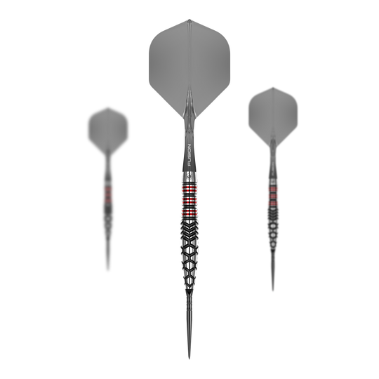 Punti di commutazione del siluro Winmau Fornax Steeldarts Das Bild zeigt die Winmau Fornax Torpedo Switch Points Steeldarts. Der Artikel besteht aus einem Set hochwertiger Darts für präzises Spiel.