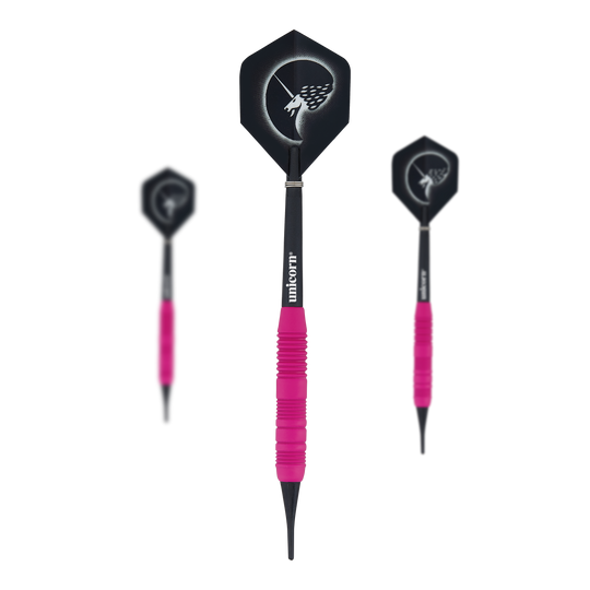 Softdarts rosa gommati Unicorn Core Plus - 19 g