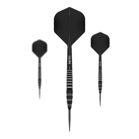 Dardi d'acciaio Switch Point Red Dragon Sable Bomb Diese Abbildung zeigt die Red Dragon Sable Bomb Switch Point Steeldarts als Set. Das Set eignet sich ideal für professionelle und Hobby-Dartspieler.