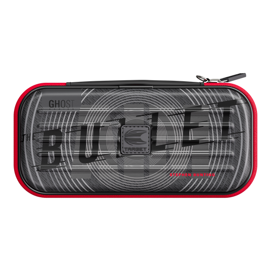 Custodia per freccette Stephen Bunting della serie Ghost di Takoma Das Foto zeigt das Takoma Ghost Series Stephen Bunting Dartcase. Es ist ein robustes Dartcase für Darts-Zubehör.