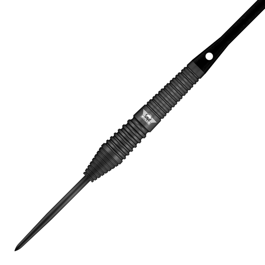 Bulls NL Max Hopp freccette in acciaio nero Abbildung der Bulls NL Max Hopp Black Steeldarts. Die Steeldarts sind aus einer anderen Perspektive zu sehen.